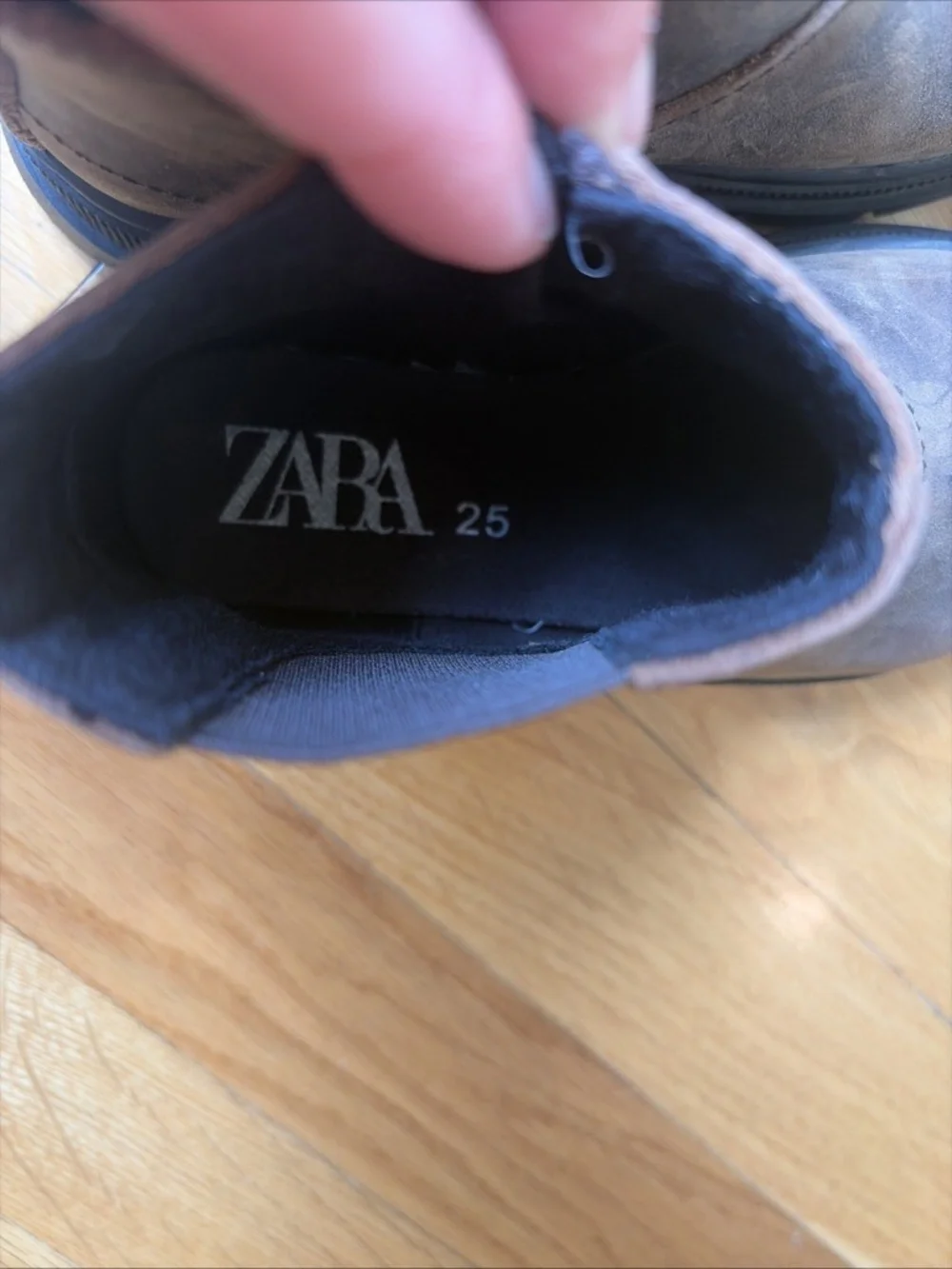 Zara Kids Size Toddler EUR 25/US 8 Brown Ankle Boots